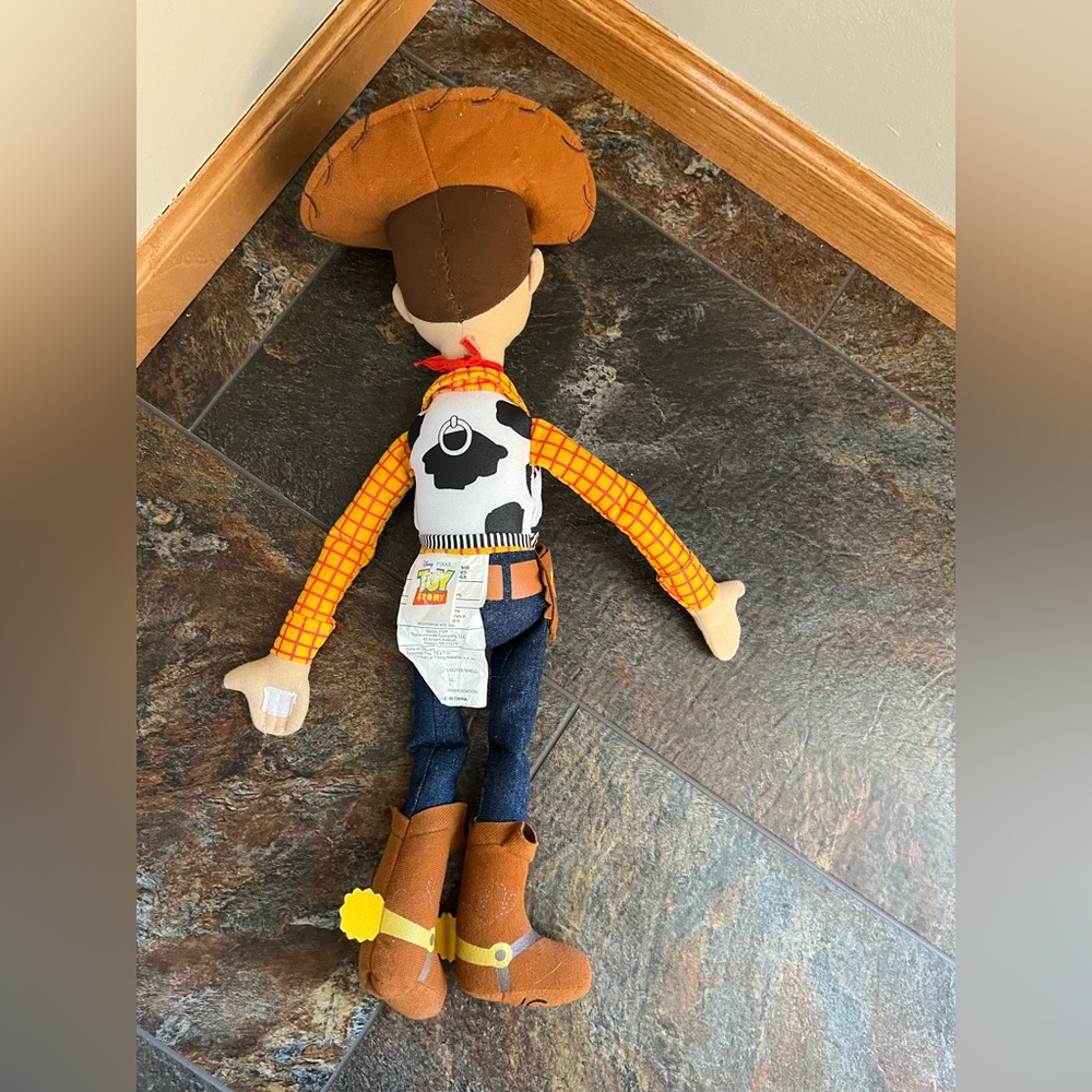 Disney Pixar iconic Woody 2010 stuffed cowboy plush with hook & loop hands. - Picture 7 of 12